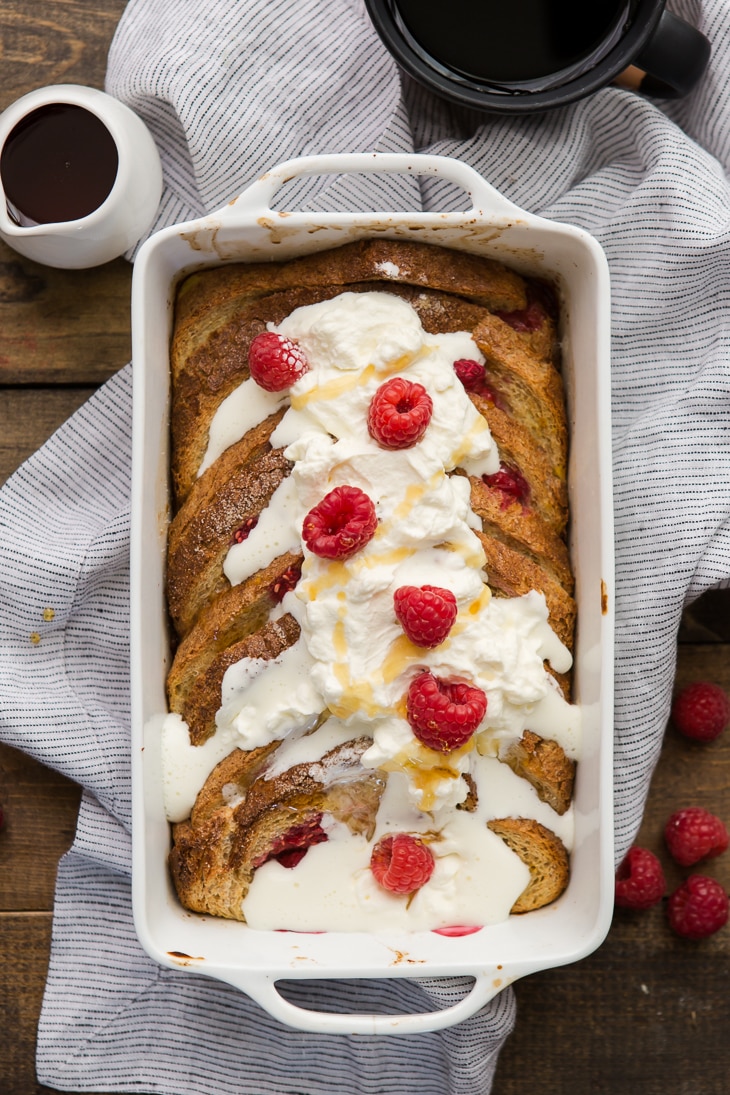 Raspberry French Toast Bake for Two