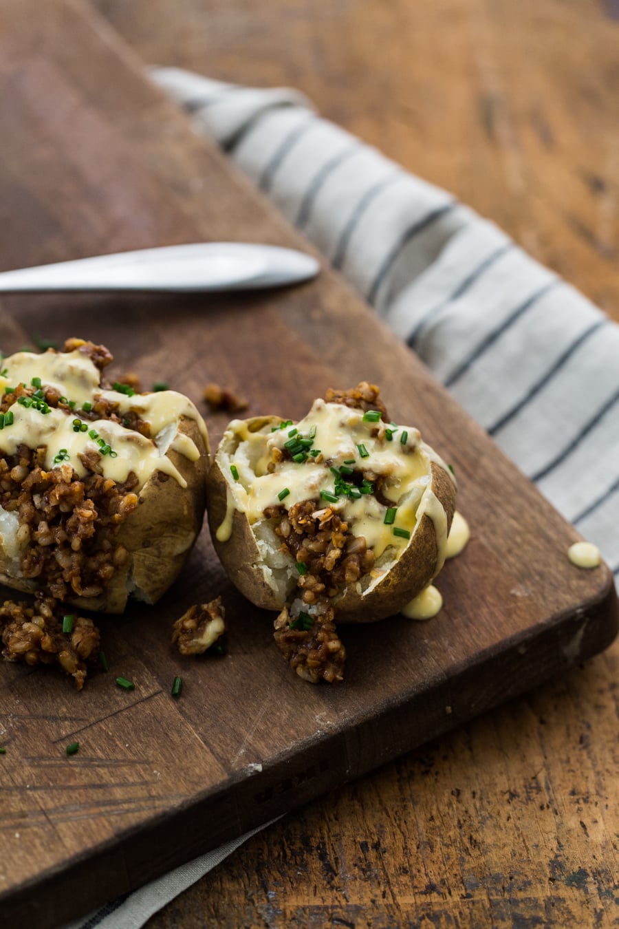 Cheesy BBQ Loaded Potatoes