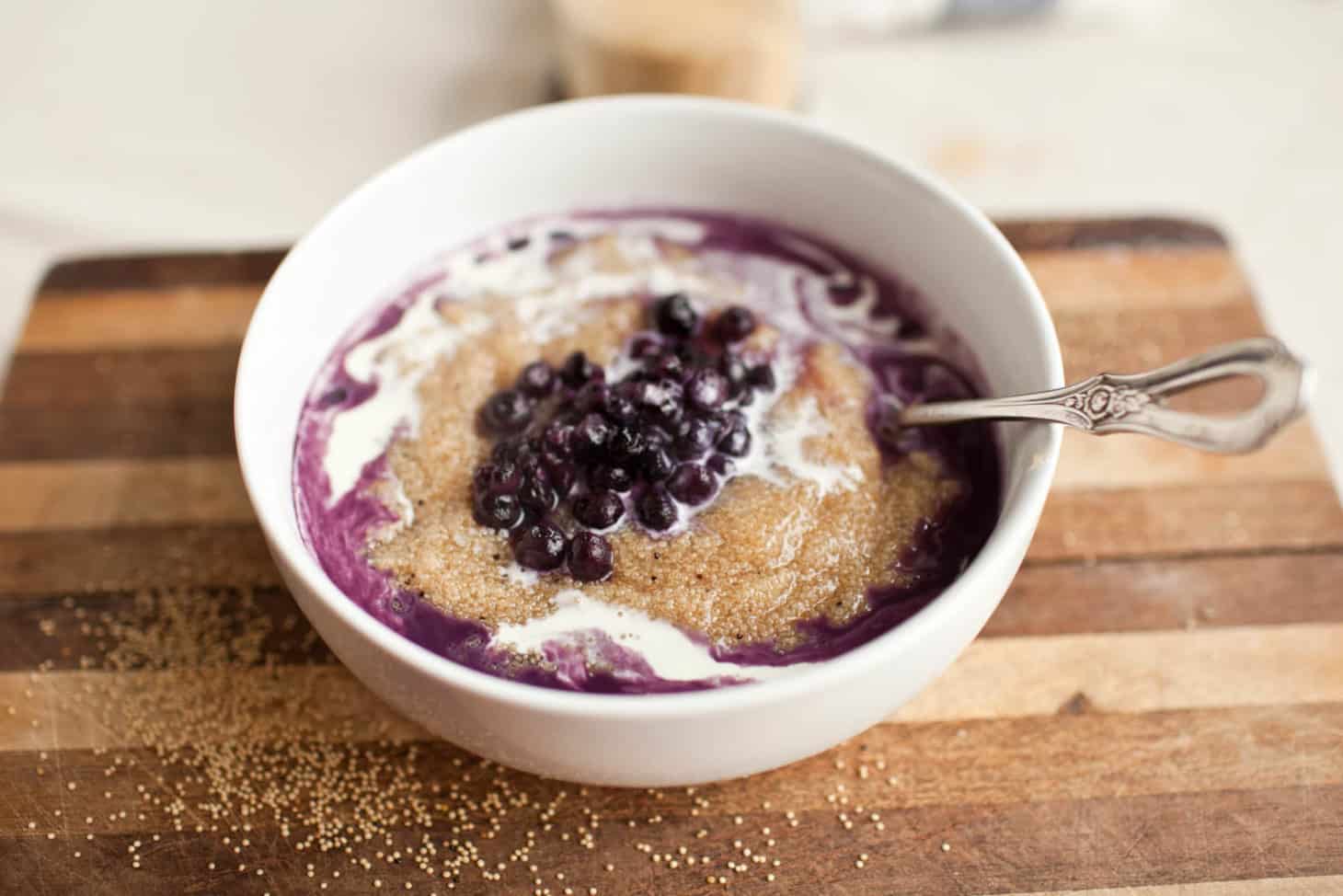 Blueberries 'n' Cream Amaranth Porridge