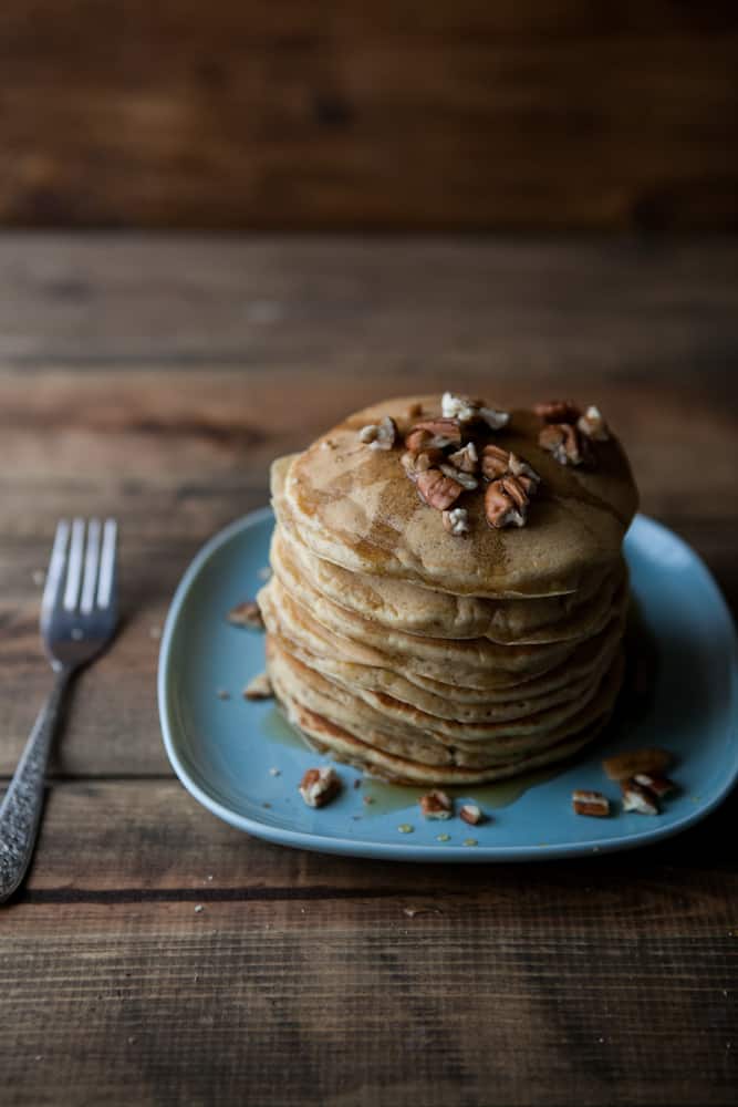 Roasted Pumpkin and Pecan Pancakes
