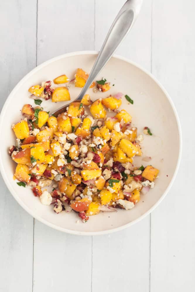 Peach and Blue Mixture | @naturallyella