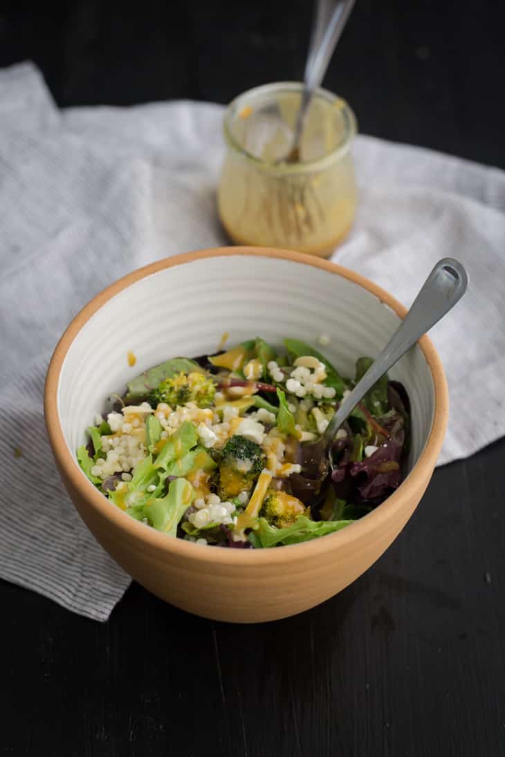 Broccoli Salad with Tahini Dressing