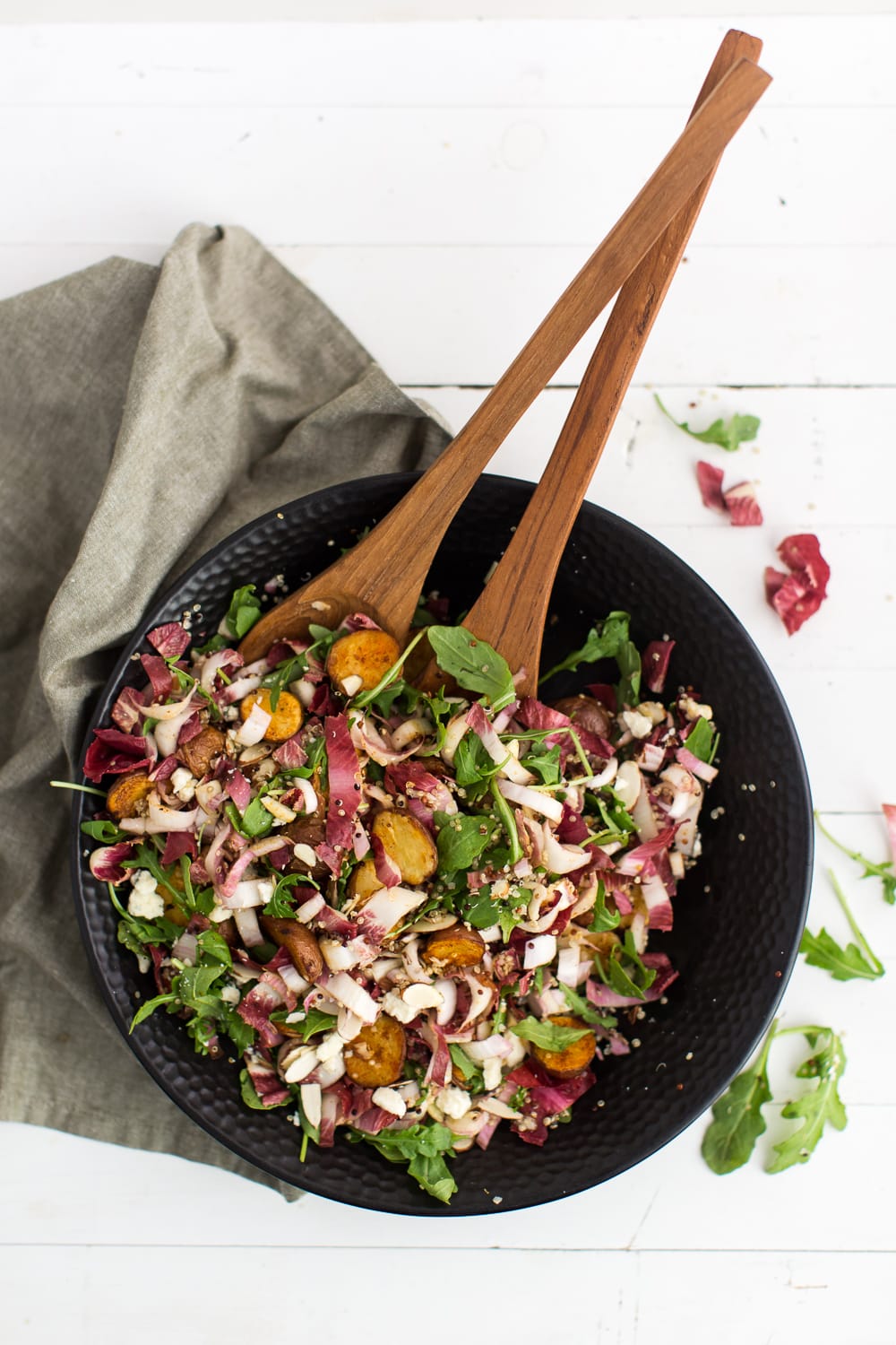 Arugula Salad with Roasted Potato and Endives