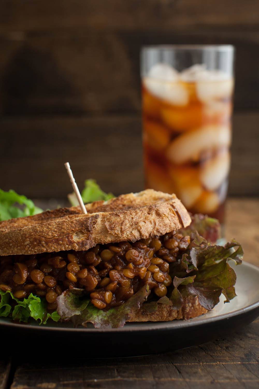 Spicy Lentil Vegan Sloppy Joes