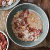 Coconut Rhubarb Amaranth Porridge | Naturally Ella