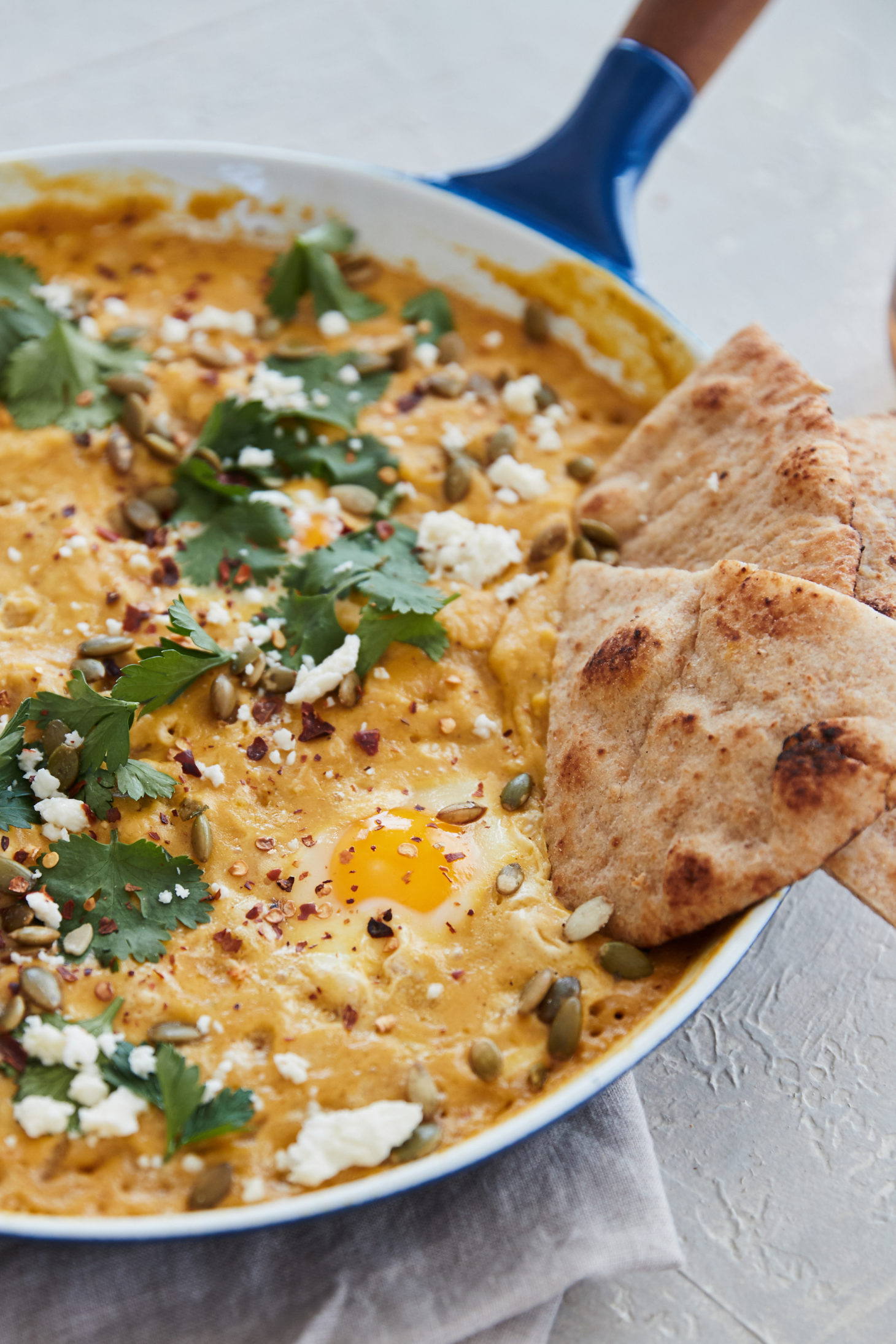 Pumpkin Shakshuka with Feta and Pepitas