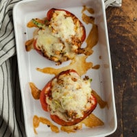 Quinoa and Zucchini Stuffed Peppers